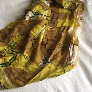 Madewell Map Scarf
