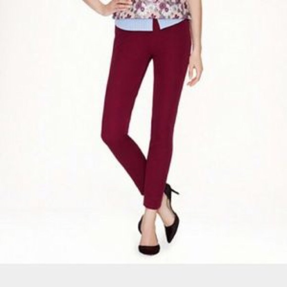 J Crew Minnie Bi-Stretch Wool Pants