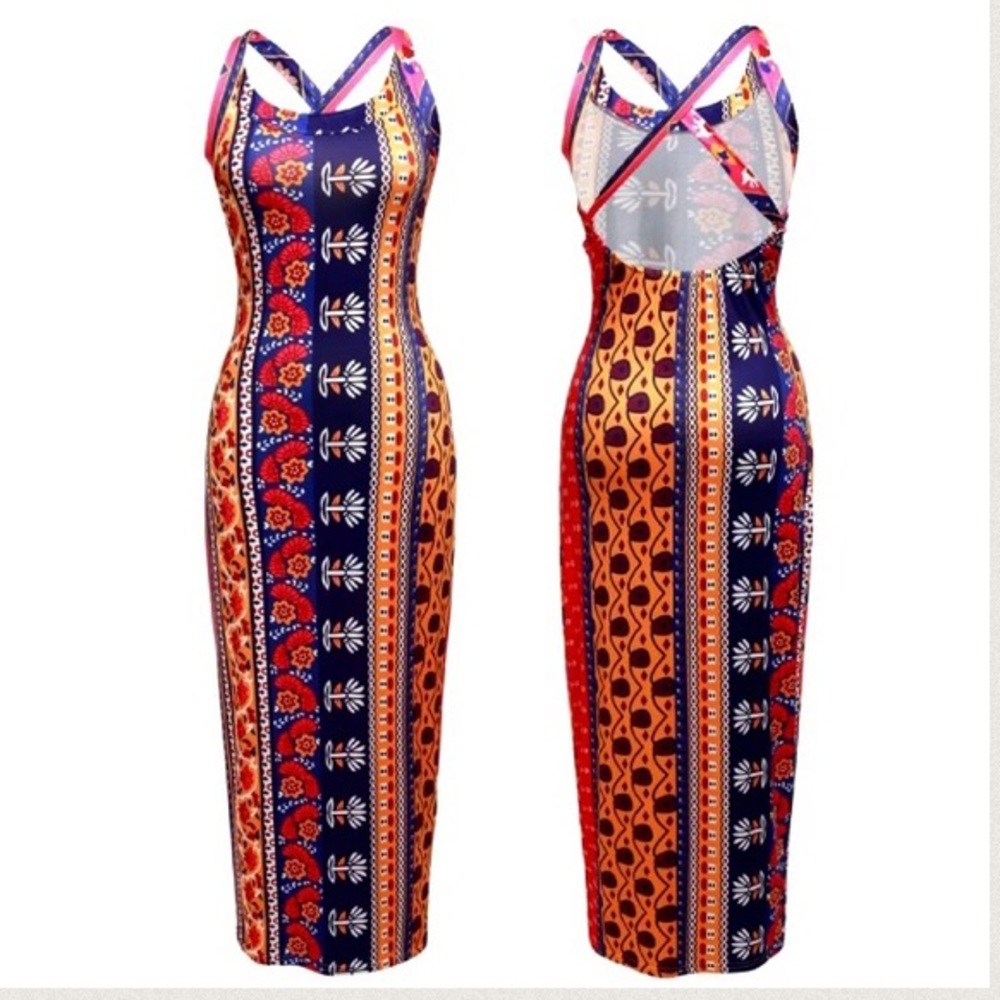 Midnight Rambler MAXI DRESS Stretch Jersey Long - Picture 4 of 4