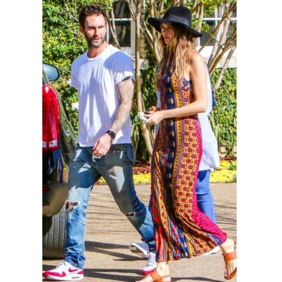 Midnight Rambler MAXI DRESS Stretch Jersey Long - Picture 3 of 4