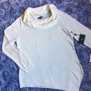 Adrianna Papell Asymmetrical Sweater Cowl neck