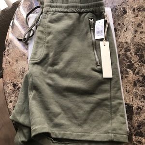 fear of god x fog olive sweat shorts