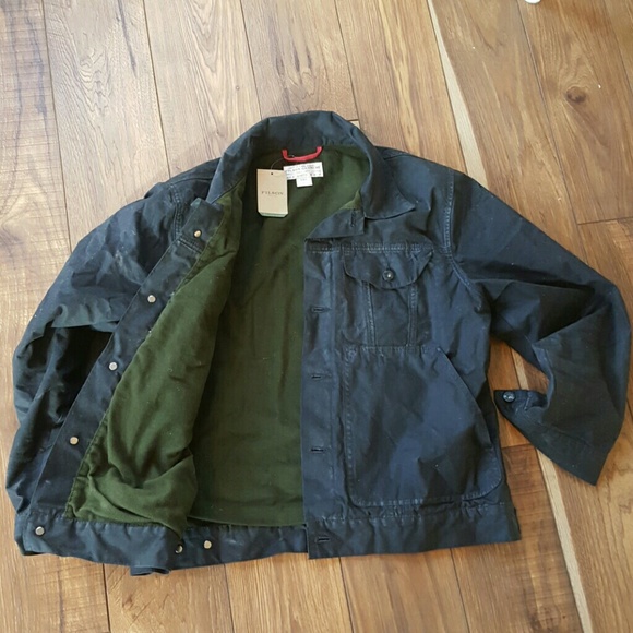 Filson short lined cruiser jacket black sz. Large - Picture 3 of 4