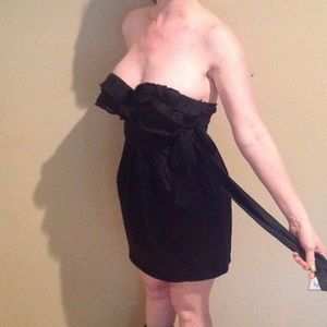 Baby doll black dress