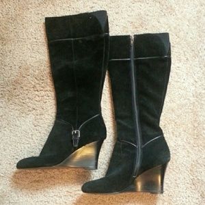 Ann Taylor LOFT Wedge Knee High Boots