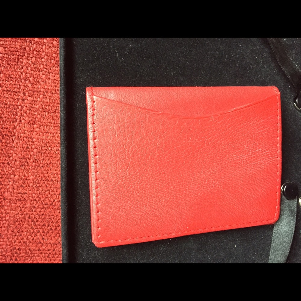 Bass leather credit card or name card holder