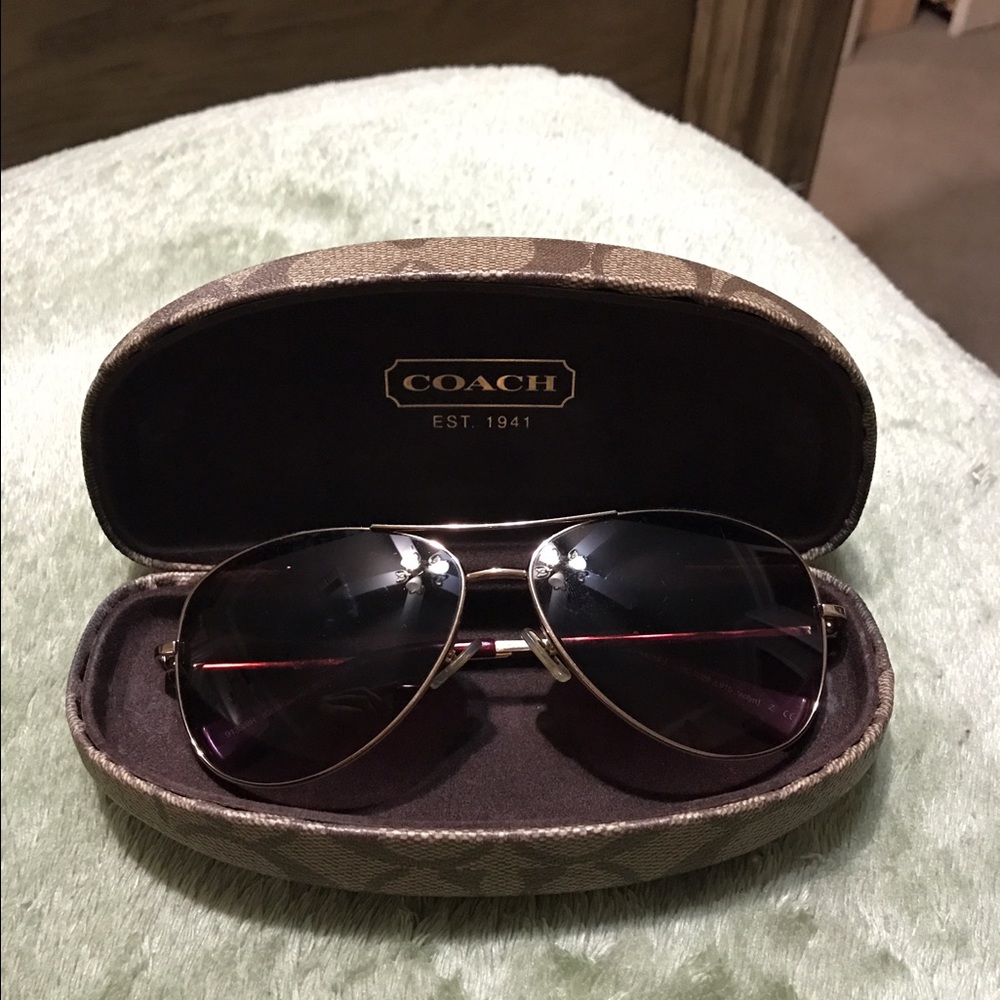 Coach aviator sunglasses authentic
