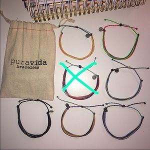 PURA VIDA BRACELET COMBO W/Drawstring Bag