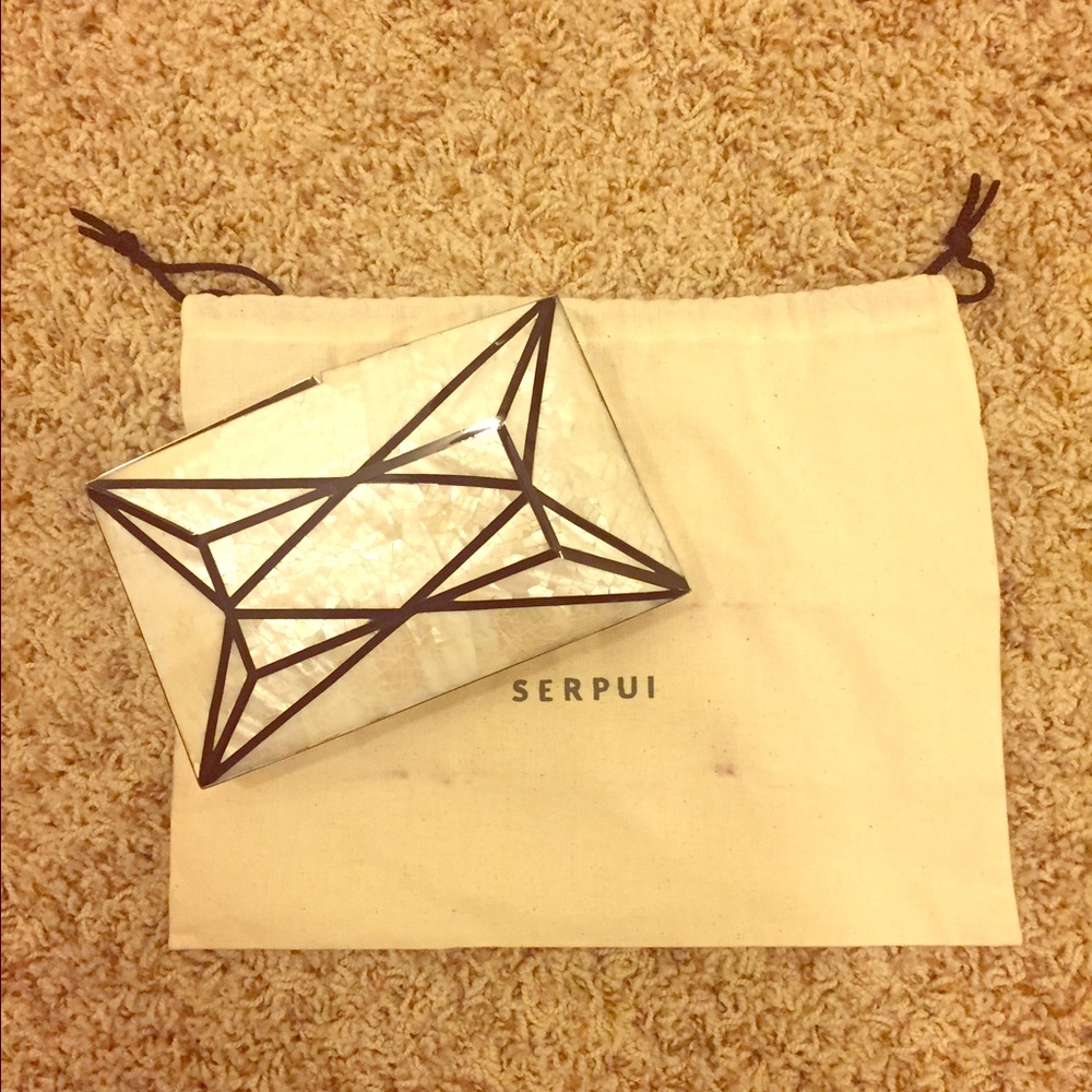 SERPUI mother of pearl clutch