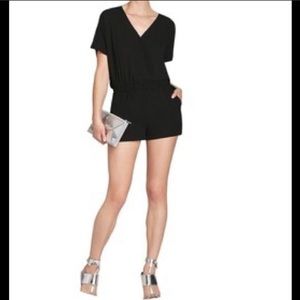 BCBG MAX AZRIA Sexy Black Romper, size 6