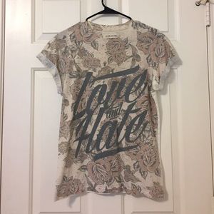 River Island Men's Love and Hate Tee