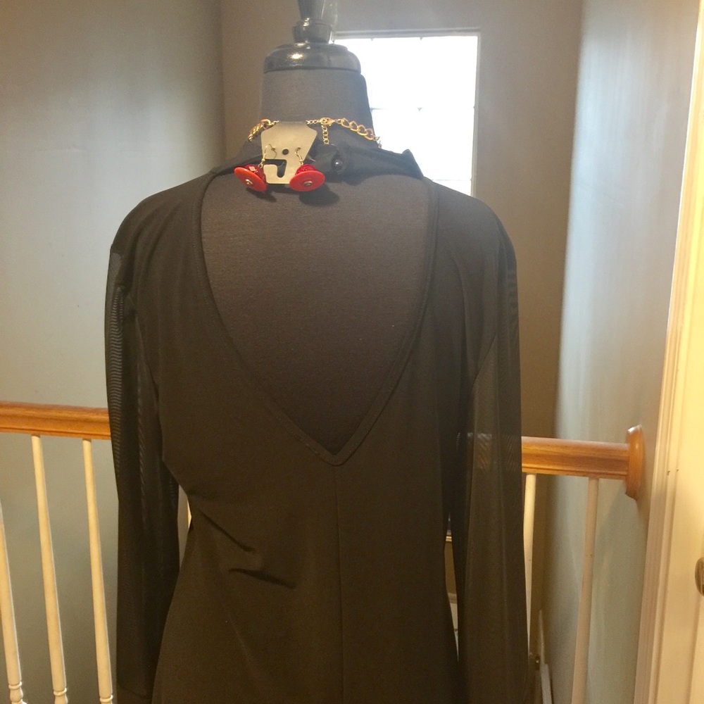 LAST ONE ☝️ Curvy Diva Choker Dress Black Only - Picture 5 of 6