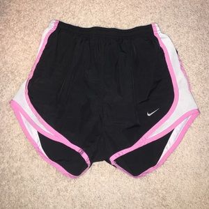 Pink and Black Nike Dri-Fit Running Shorts