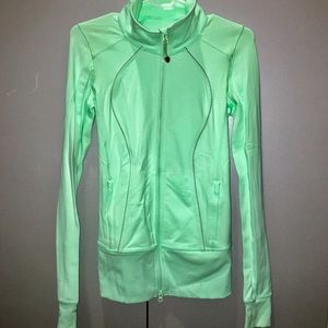 Lululemon zip up jacket light green