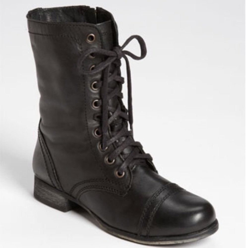Steve madden troopa boots black