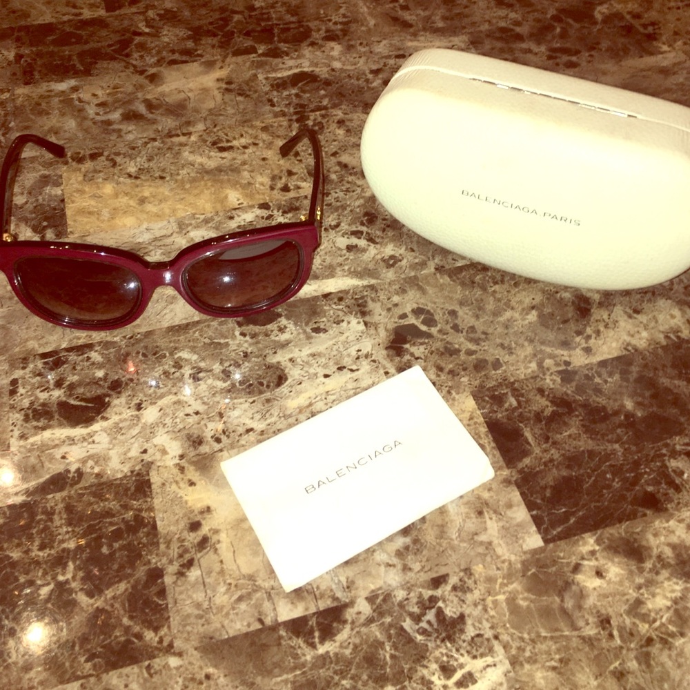 **Authentic** Balenciaga Havana Sunglasses
