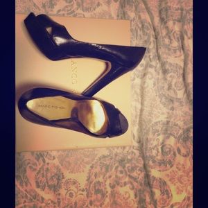 Marc Fisher peep toe platform heels
