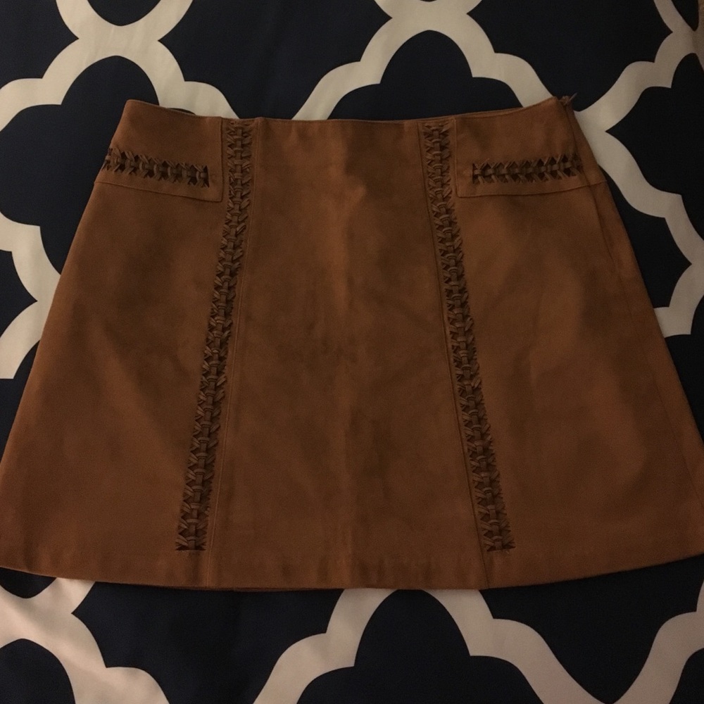Brown suede skirt! Size 12