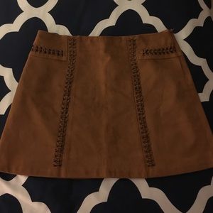 Brown suede skirt! Size 12