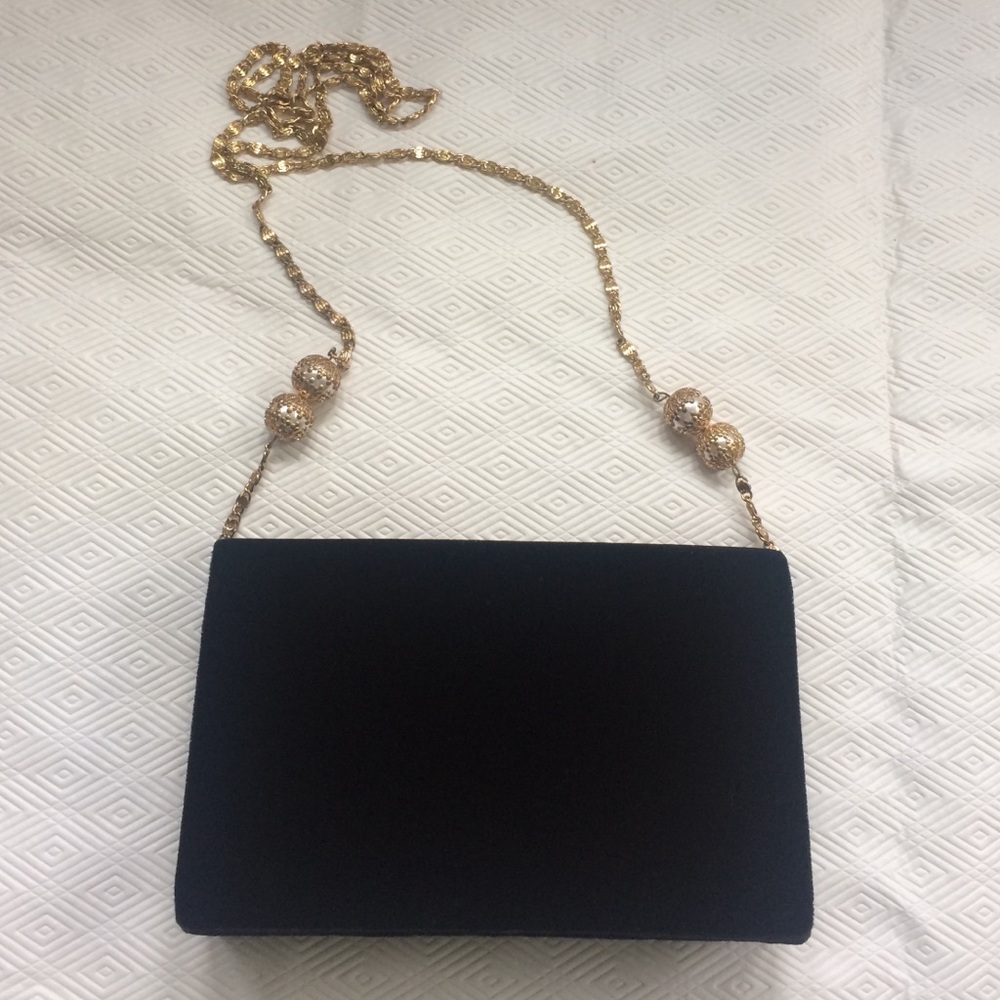 Black Velvet Clutch