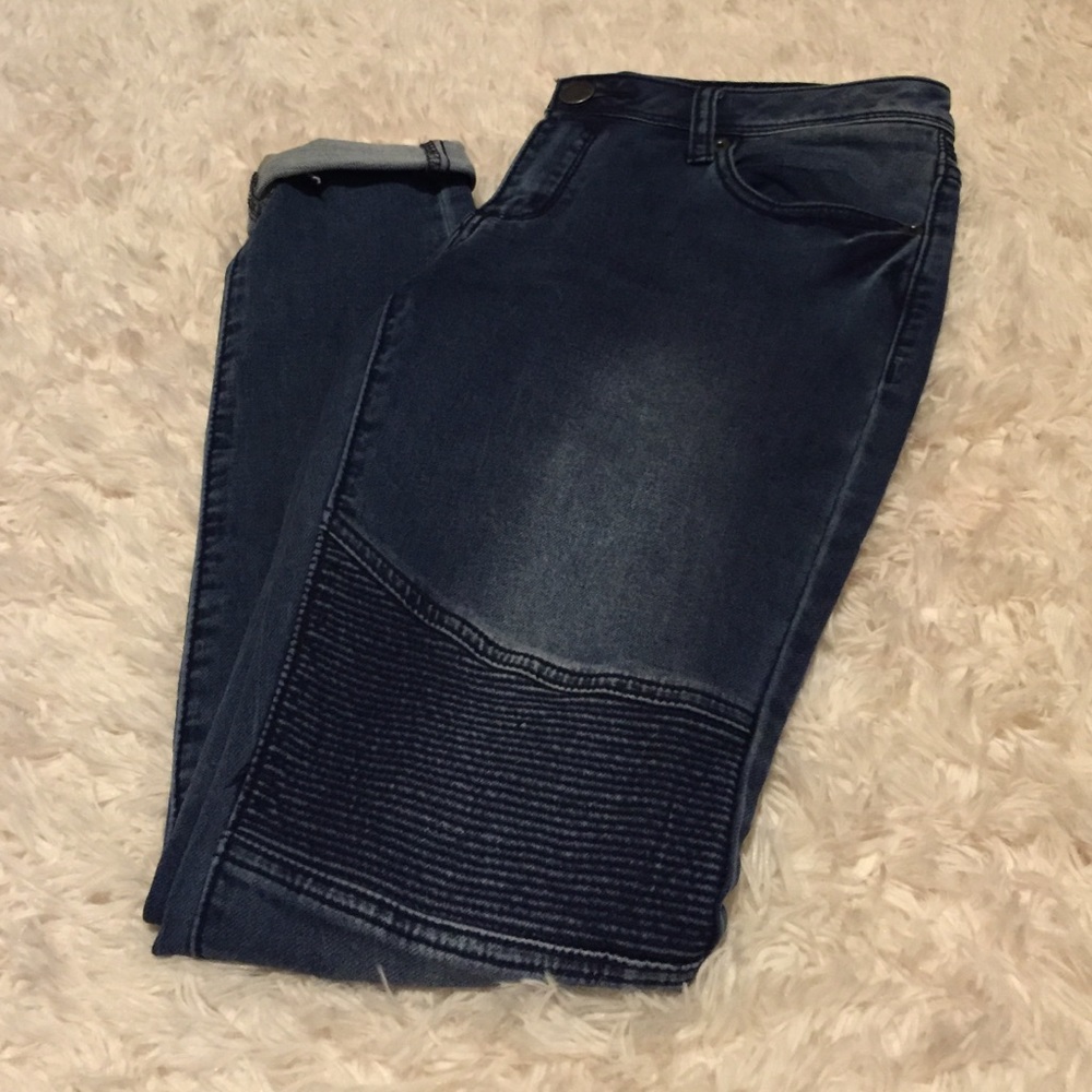 moto style jeans