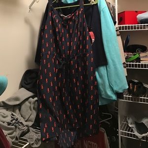 Navy seahorse dress