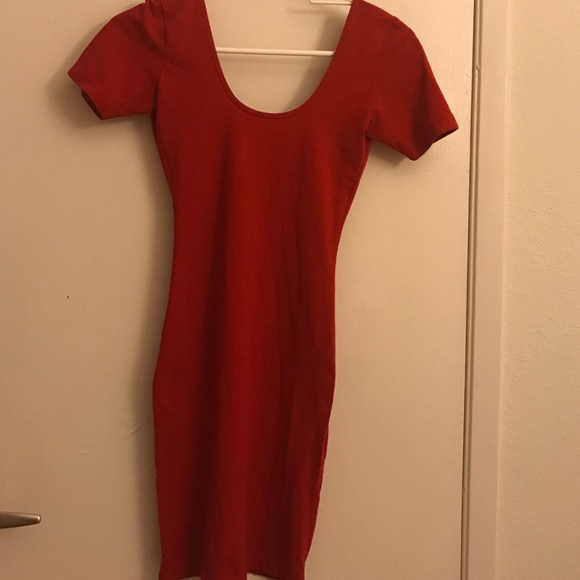 Red American Apparel Dress - Picture 3 of 4