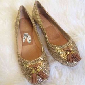 NEW Gold Sequin Sperrys