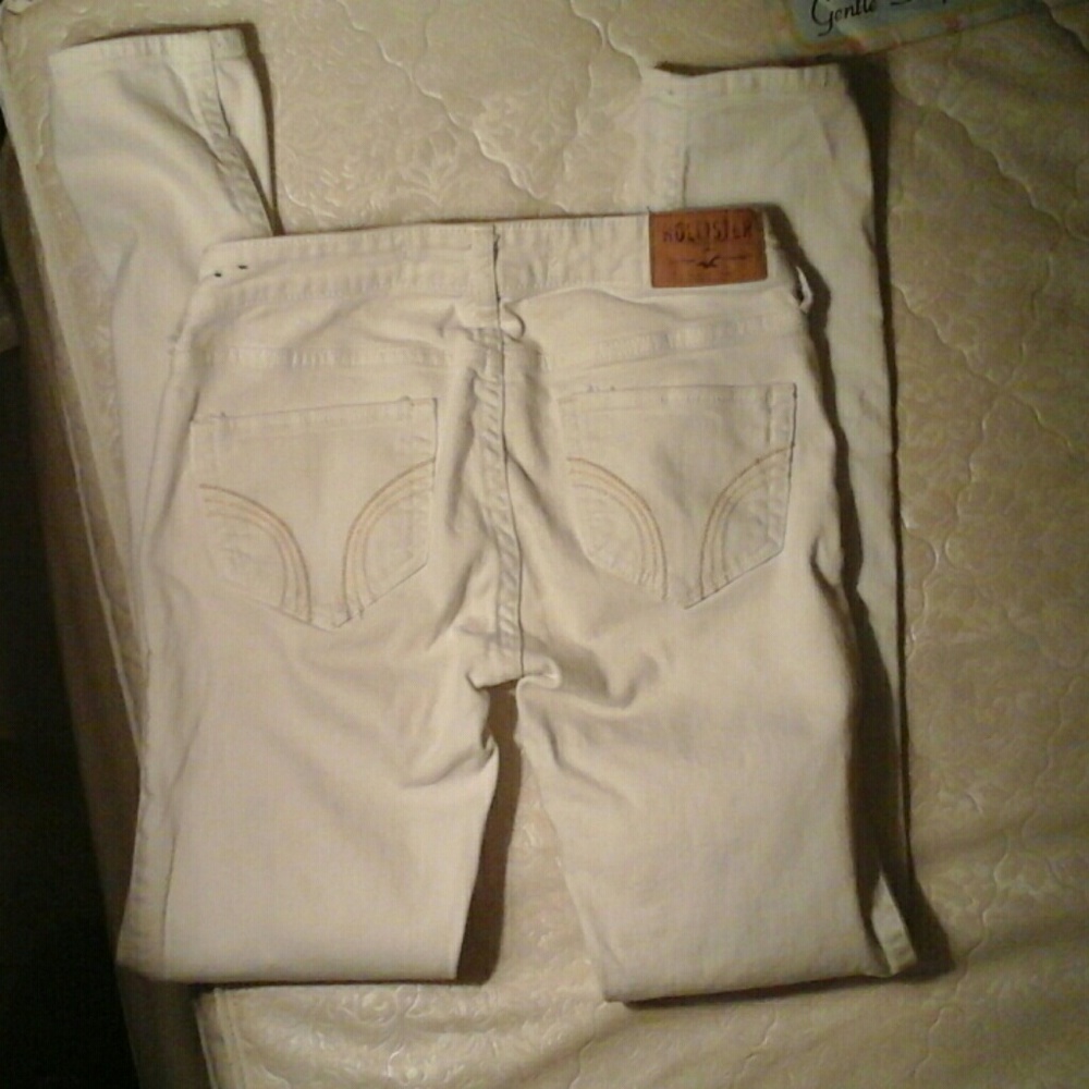 Hollister White Denim Jeggings Jeans 0S 29L
