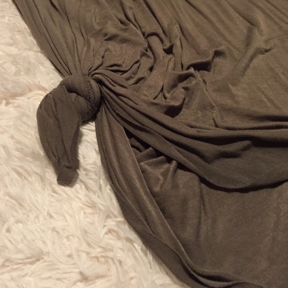 sage green maxi skirt (knot or no knot) - Picture 2 of 2