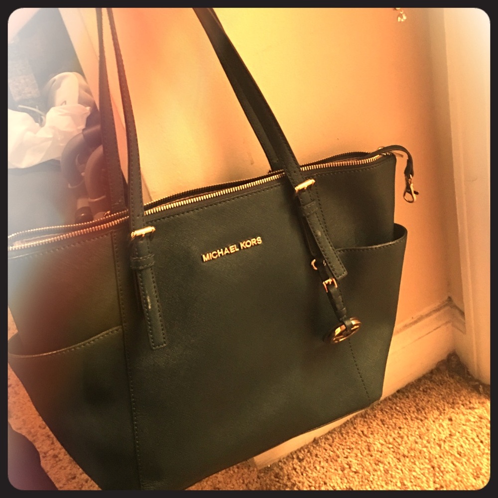 Michael Kors MOSS green tote !!!