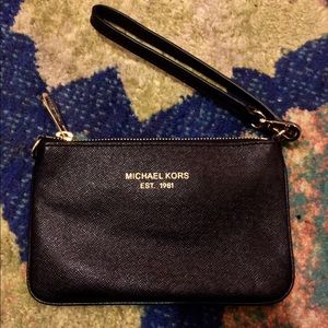 Black Michael Kors Wristlet