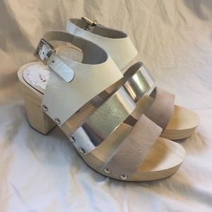 Sol Sana chunky wood heel sandals