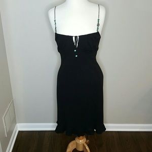 ABS Black Dress with stone detail Size Medium