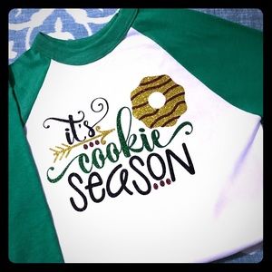 Girl Scouts It's Cookie Season!  Raglan Shirt