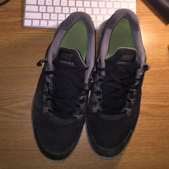 Black Nike Lunarglide 4 Running Shoes - Picture 1 of 4