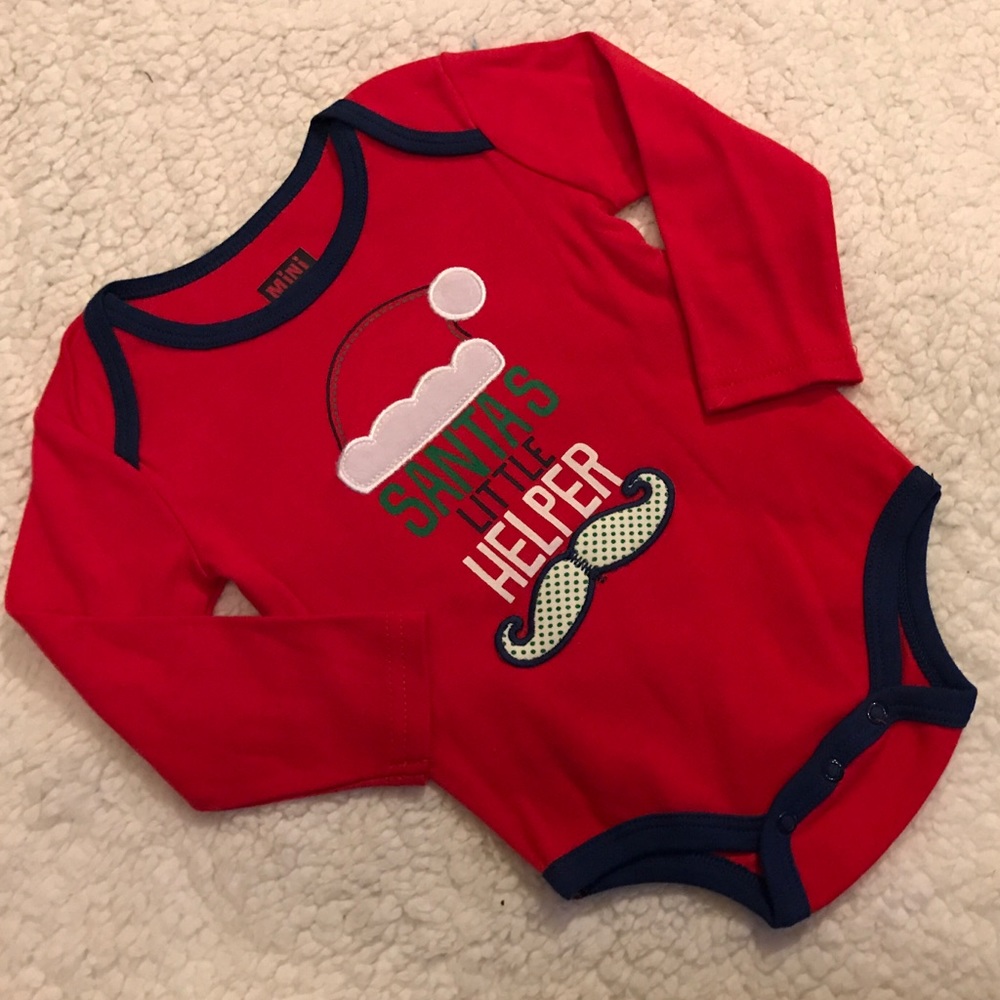 NWOT Santa's Little Helper Onesie