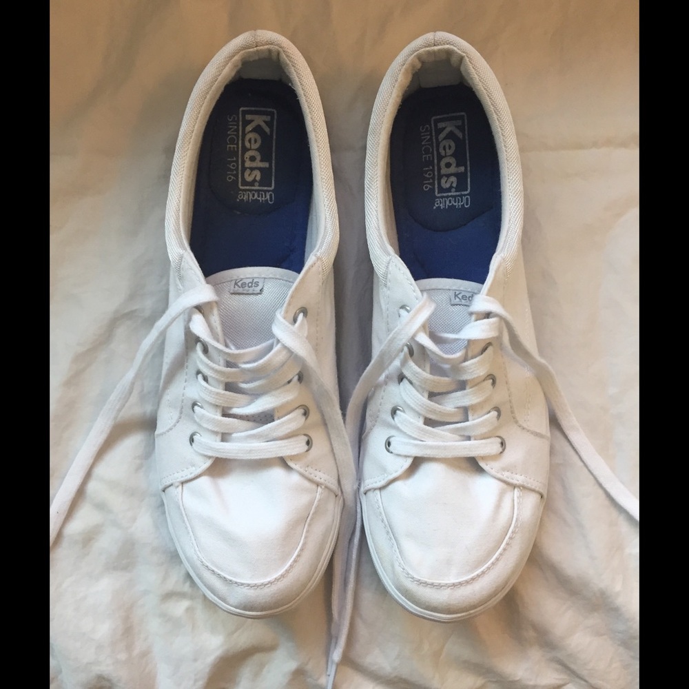 Keds ortholite white tennis shoes