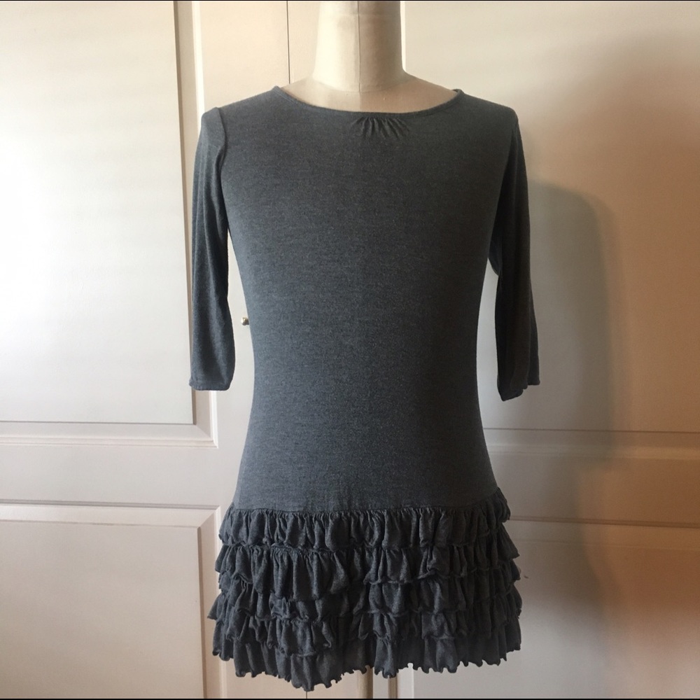 Women's Large L'poge Dress with ruffled bottom