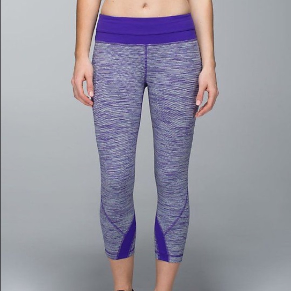Lululemon run inspire crop rare purple 4