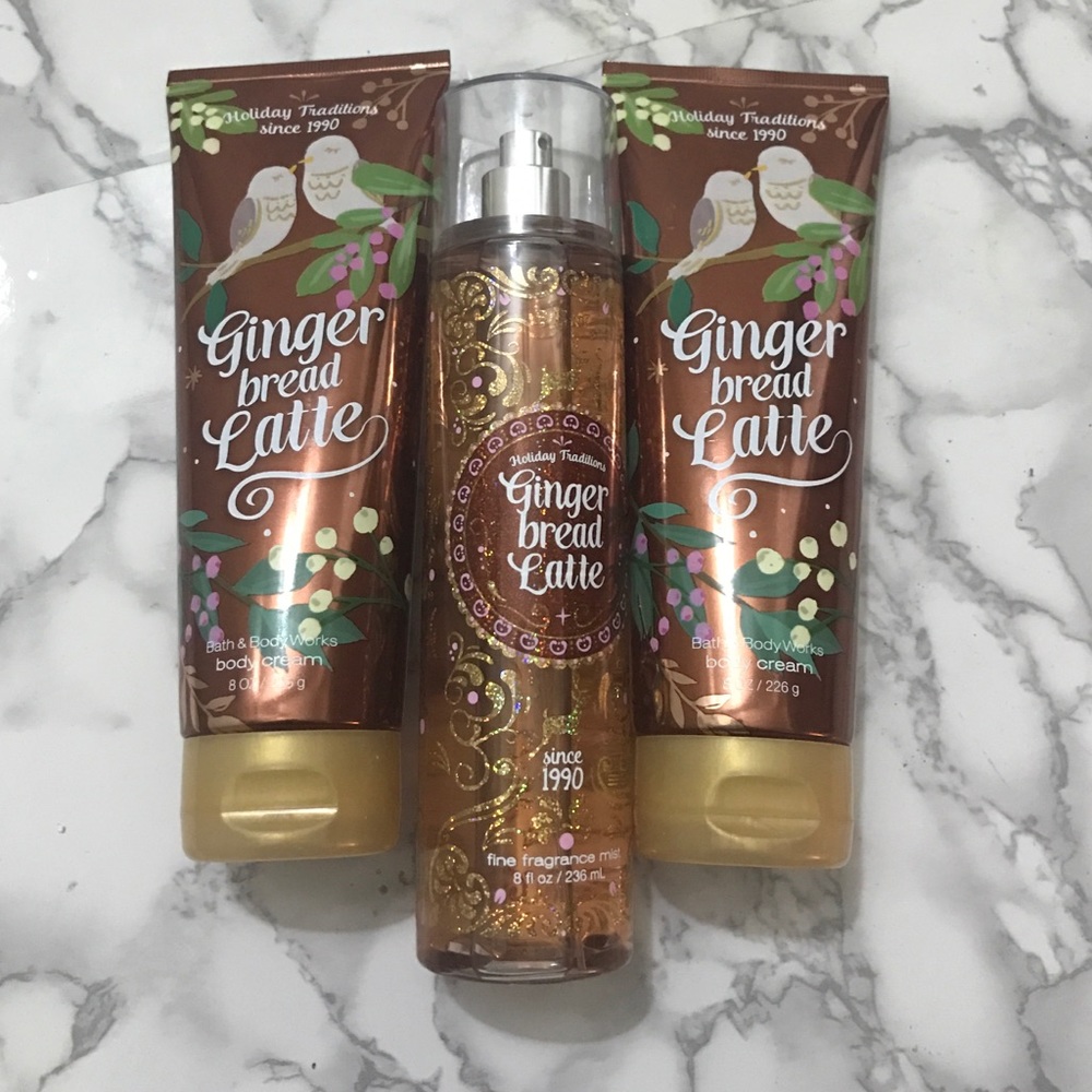Gingerbread Latte Bath & Bodyworks Bundle