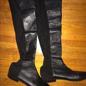 Over the knee Leather Boots