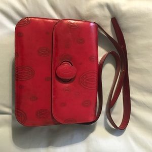 Red Cartier purse