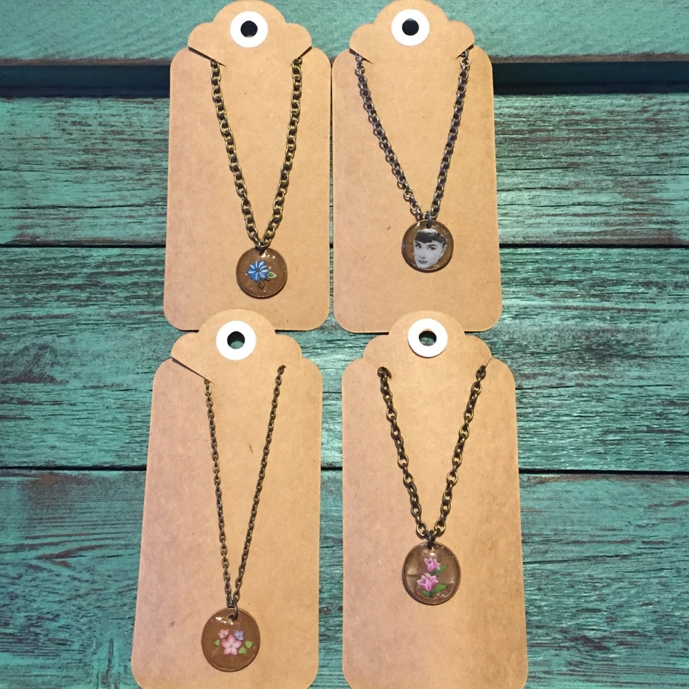 Wheat penny necklaces