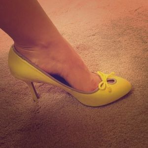 Bright Yellow heels
