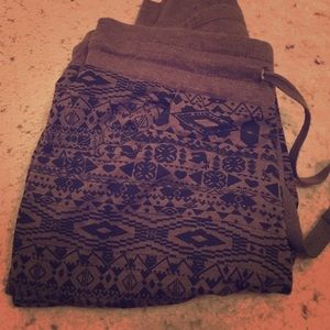 Almost Famous Joggers in Tribal Print