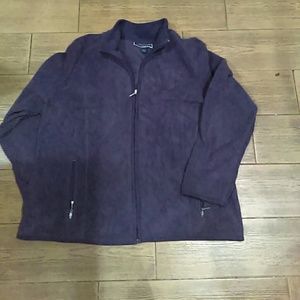 Karen Scott Sport Purple fleece jacket Size XL