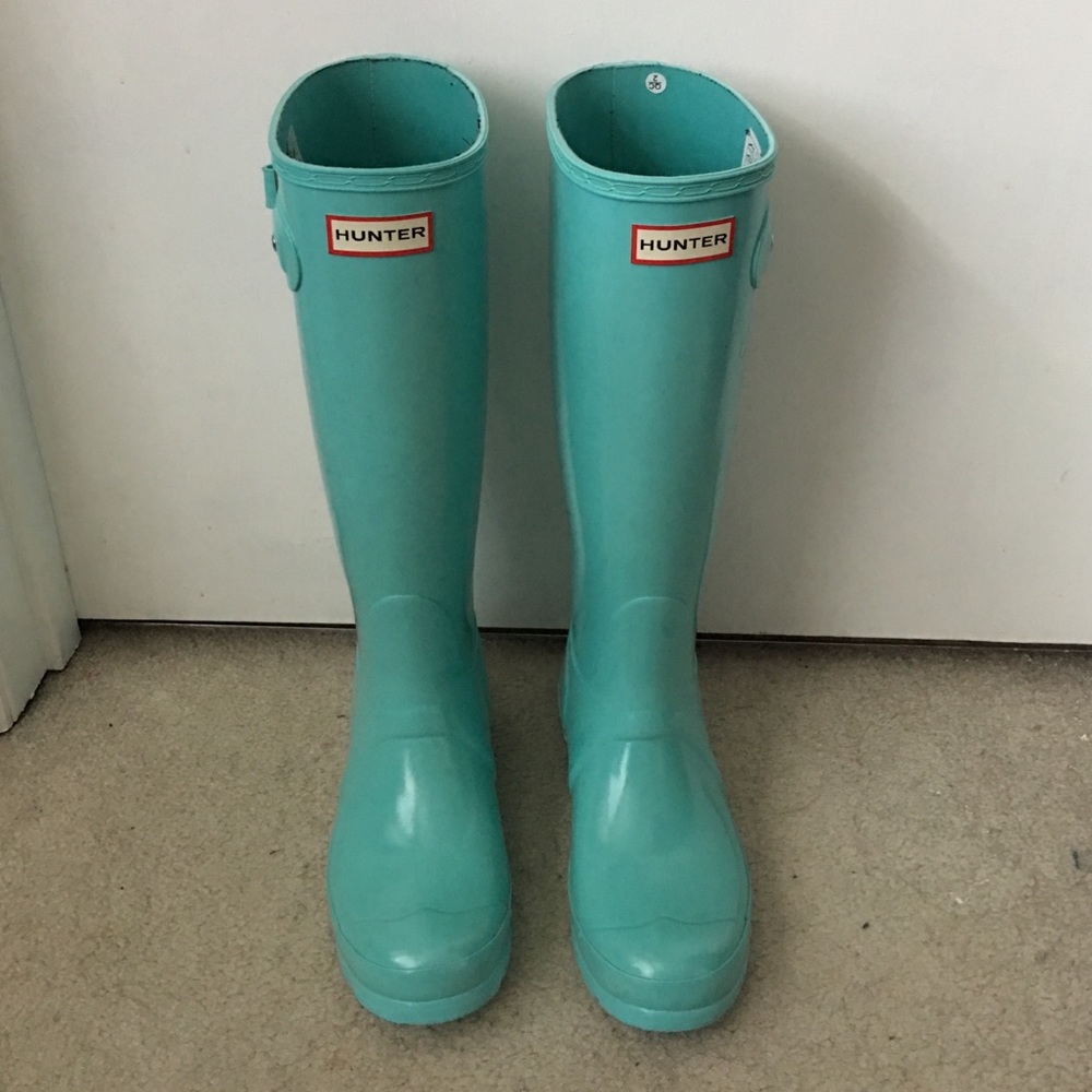 RARE Hunter Mint Tiffany Boots Sz 6 - Great Condn!