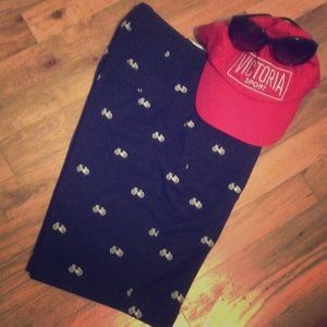 SWEET! Bicycle Embroidered Dark Navy Bermudas