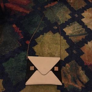 Two Toned Black and White Purse/Clutch